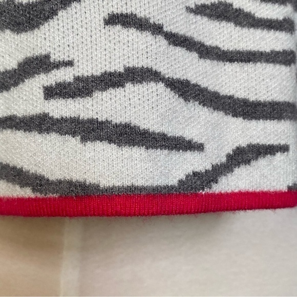 Anthropologie Lizzie Zebra Mock Neck Knit Sweater Top Long Sleeve, Large - Picture 10 of 16